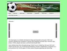 Tablet Screenshot of frindosoccer.com